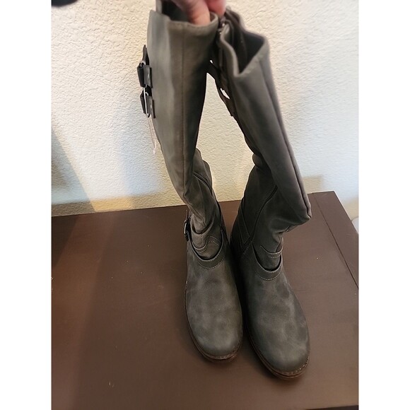XOXO Shoes - XOXO Womens Size 8 Army Green Tall Riding Boots Knee High Fashion Booties 8M